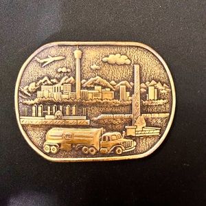 Belt Buckle Vintage GULF energy
